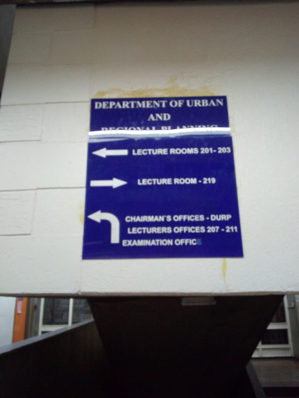 Sign Board showing location of spaces