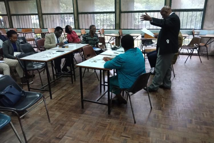 Prof. Mwangi  Presenting during  Urban-Rural Linkages Seminar